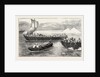 The Russian Expedition to Khiva: Passing the River Amu Darya by Russian Troops by Anonymous