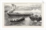 The Russian Expedition to Khiva: Passing the River Amu Darya by Russian Troops by Anonymous