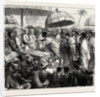 The Ashantee War, Reading the Queen's Letter at the Palaver of Kings at Accra, Ghana: Attah, King of Akim, and the Gordon Setter by Anonymous