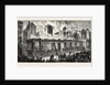 Burning of the Old Paris Opera House, Viewed from the Rue Le Peletier, France by Anonymous