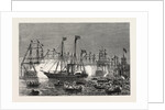 The Naval Review at Spithead: The Shah in the Royal Yacht Victoria and Albert Inspecting the Fleet by Anonymous