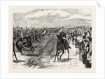 The Review Before Queen Victoria at Aldershot: A Cavalry Charge, Halt by Anonymous