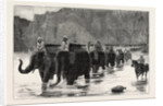 Afghanistan: A Company of the Royal Artillery Crossing the Daranta Ford, Cabul River by Anonymous