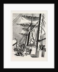 The Livingstone Expedition in Africa: H.M.S. Lynx, Sent for the Relief of the Expedition, Taking in Sail During a Squall by Anonymous