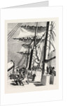 The Livingstone Expedition in Africa: H.M.S. Lynx, Sent for the Relief of the Expedition, Taking in Sail During a Squall by Anonymous