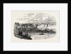 Farina, with a Man on His Back, Crossing the Niagara on a Tightrope, Seen from Clifton House Balcony, August 29, 1860 by Anonymous