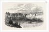 Farina, with a Man on His Back, Crossing the Niagara on a Tightrope, Seen from Clifton House Balcony, August 29, 1860 by Anonymous