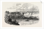 Farina, with a Man on His Back, Crossing the Niagara on a Tightrope, Seen from Clifton House Balcony, August 29, 1860 by Anonymous