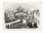 The Members of the Fire Companies Drawing the Prince of Wales Through Carleton, a Suburb of St. John, New Brunswick by Anonymous