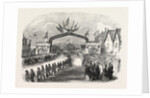 The Members of the Fire Companies Drawing the Prince of Wales Through Carleton, a Suburb of St. John, New Brunswick by Anonymous