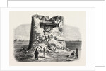 Destruction of the Martello Tower, Eastbourne, Sussex, by Sir W. Armstrong's Guns, at a Distance of 1032 Yards by Anonymous