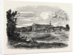 Niagara Falls Village: The Rapids above the American Falls by Anonymous