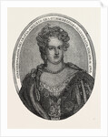 Portrait of Queen Anne Composed Entirely of Minute Writing by Anonymous