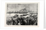 Double Sculling-Match on the Thames: The Finish by Anonymous