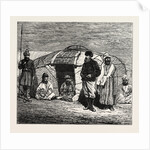 The Mission to Yarkund and Kashgar: Travellers' Smoking-Divan in a Kirghiz Tent by Anonymous