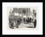 Presentation of the Address to Her Majesty Queen Victoria, at the Town Hall, Liverpool by Anonymous