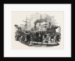 Reception of Kossuth, on Board the Madrid Steamer, at Southampton by Anonymous