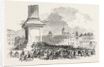 M. Kossuth Addressing the People at Charing Cross, London by Anonymous