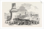 M. Kossuth Addressing the People at Charing Cross, London by Anonymous
