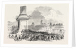M. Kossuth Addressing the People at Charing Cross, London by Anonymous