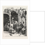 A Barber's Shop at Cairo: Discussing the Situation, Egypt by Anonymous