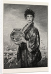 A Woman Holding a Fishbowl Containing Gold Fish by Anonymous