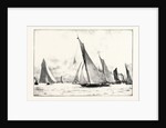 The First Race of the Royal Thames Yacht Club: The Iverna, Meteor and Maid Marian Running Home by Anonymous
