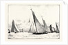 The First Race of the Royal Thames Yacht Club: The Iverna, Meteor and Maid Marian Running Home by Anonymous