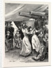 A Visit of the Channel Squadron to Cadiz: Two Spanish Ladies Dancing the Sevillana at an at Home on Board Ship, Spain by Anonymous