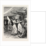 A Visit of the Channel Squadron to Cadiz: Two Spanish Ladies Dancing the Sevillana at an at Home on Board Ship, Spain by Anonymous
