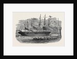 Launch of a War-Steamer at Limehouse Dockyard. by Anonymous