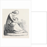 The Mother's Prayer. (Sculpture), Exhibition of the Royal Academy by Anonymous