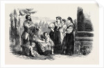 Russian Life: Fete Costume of Russian Peasants, in the Environs of St. Petersburg by Anonymous