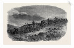 Before Sebastopol, Artillery Taking Lancaster Guns Down to the First Parallel by Night; Crimean War by Anonymous