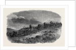 Before Sebastopol, Artillery Taking Lancaster Guns Down to the First Parallel by Night; Crimean War by Anonymous