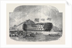 The Marlborough, Immediately after the Launch, at Portsmouth by Anonymous