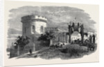 Meeting of the Royal Agricultural Society of England, at Carlisle: The Court Houses, Carlisle, and Triumphal Arch, August 11, 1855 by Anonymous
