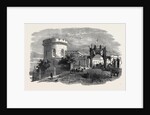 Meeting of the Royal Agricultural Society of England, at Carlisle: The Court Houses, Carlisle, and Triumphal Arch, August 11, 1855 by Anonymous