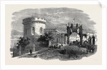 Meeting of the Royal Agricultural Society of England, at Carlisle: The Court Houses, Carlisle, and Triumphal Arch, August 11, 1855 by Anonymous