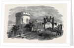 Meeting of the Royal Agricultural Society of England, at Carlisle: The Court Houses, Carlisle, and Triumphal Arch, August 11, 1855 by Anonymous