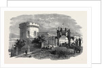 Meeting of the Royal Agricultural Society of England, at Carlisle: The Court Houses, Carlisle, and Triumphal Arch, August 11, 1855 by Anonymous