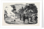 Captain Disney's War Projectile Experiments, in the Grounds of Mulgrave House, Fulham by Anonymous