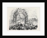The Queen's Visit to Paris: The Arrival of Her Majesty at the Railway Station, Boulogne. by Anonymous