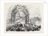 The Queen's Visit to Paris: The Arrival of Her Majesty at the Railway Station, Boulogne. by Anonymous