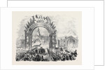 The Queen's Visit to Paris: The Arrival of Her Majesty at the Railway Station, Boulogne. by Anonymous