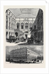 The Hotel Du Louvre; Hotel Du Louvre, Rue De Rivoli, Interieur De La Cour by Anonymous