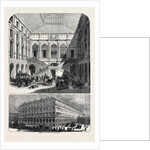 The Hotel Du Louvre; Hotel Du Louvre, Rue De Rivoli, Interieur De La Cour by Anonymous