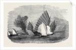 Pursuit of a Chinese Pirate by the Boats of H.M.S. Racehorse, in Pinghai Bay by Anonymous