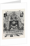 Decoration of Guildhall on Lord Mayor's Day, West End. by Anonymous