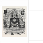 Decoration of Guildhall on Lord Mayor's Day, West End. by Anonymous